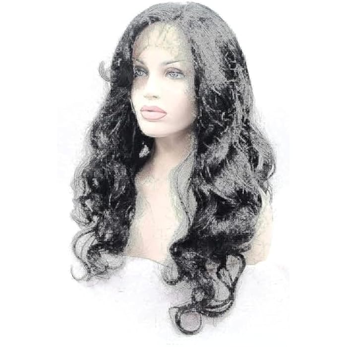 DILLARDS Synthetic Wig, Black Mid Length - Image 3